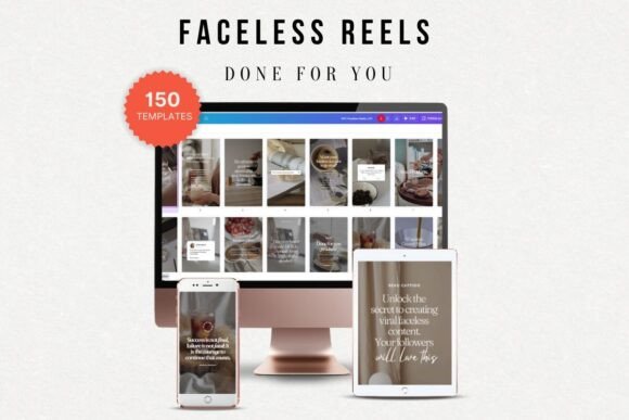 150 Faceless Reels Templates: Elevate Your Brand Aesthetic