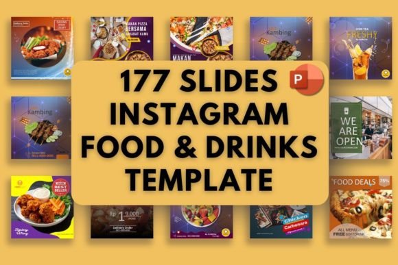 177 Instagram Food and Drinks Templates: A Visual Feast