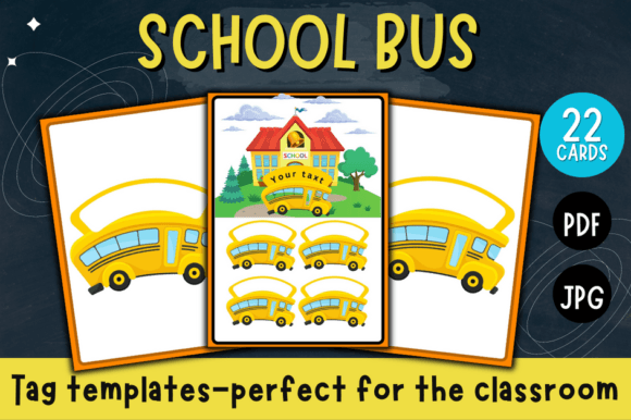 Bus School Tag Templates: Perfect for the Classroom & Beyond