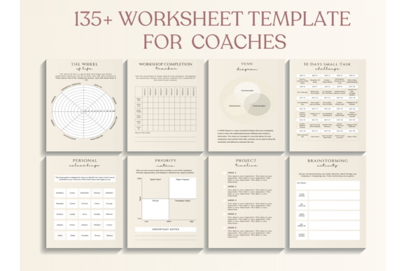 Coaching Worksheet Canva Templates: Your Practice, Elevated