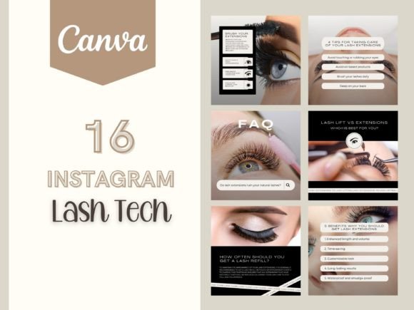 DANA - Lash Tech Instagram Templates: A Closer Look