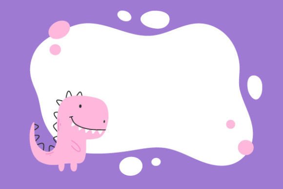 Dino Photo Frame Templates: A Playful Design Asset