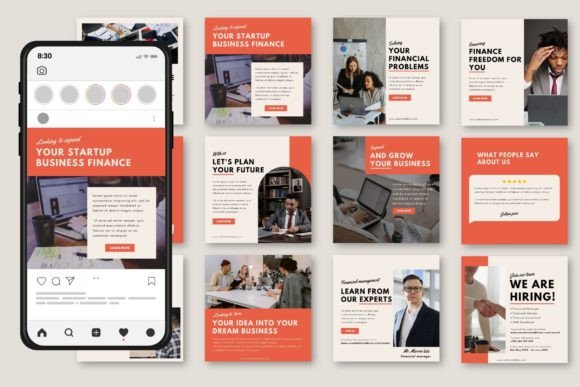 Elevate Your Brand with Finance Social Media Templates
