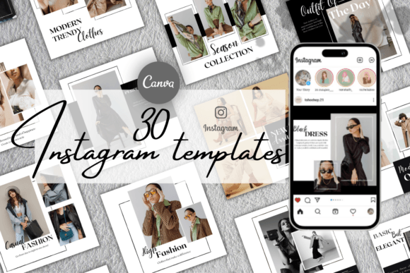 Elevate Your Feed with 30 Instagram Templates - Fashion & Style