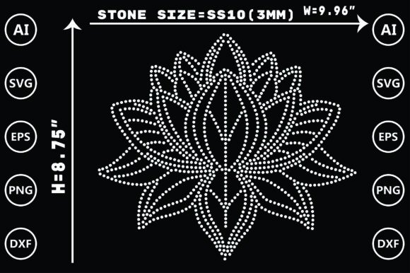Flower Rhinestone Templates: Sparkle Your Designs Instantly