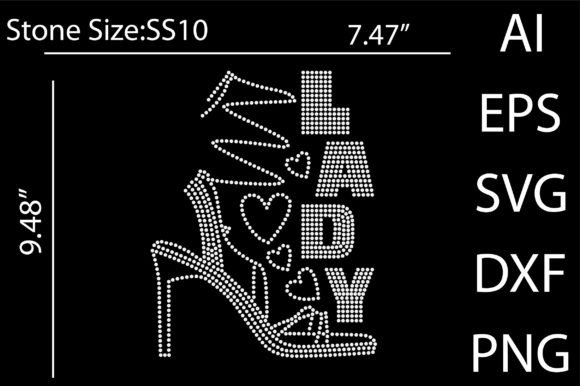 Lady Rhinestone Templates Design: Instant Sparkle for Creators