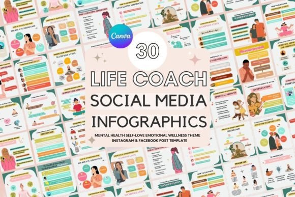 Life Coach Social Media Post Templates for Coaches