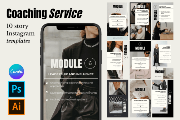 Polished Bold Coaching Templates: Modern Elegance for Your Brand