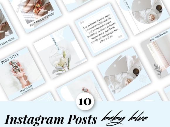Refreshing Your Brand with Instagram Post Templates Baby Blue