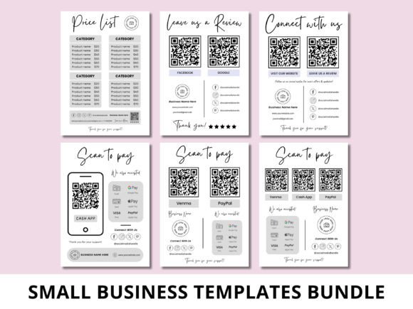 Small Business Sign Templates Bundle: Elevate Your Brand