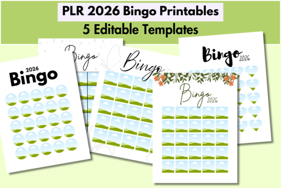 Unlock Creative Potential with PLR 2026 Bingo Editable Canva Templates