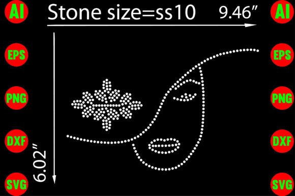 Women Face Rhinestone Templates: A Guide to Glamorous Design Assets